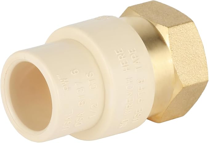 10 Pack EFIELD CPVC Female Transition Adapter, 1/2"Slip x 1/2" FNPT | Female - Image 4