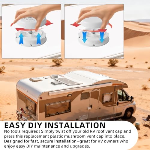1-Pack Mushroom Style RV Plumbing Vent Cap - Image 5