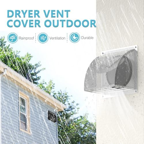 HG Power 4 Inch Dryer Vent Cover Outside - Image 2