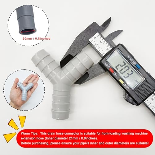 2 Pcs Universal Y-Shaped Washing Machine Hose Splitter, Fit - Image 2