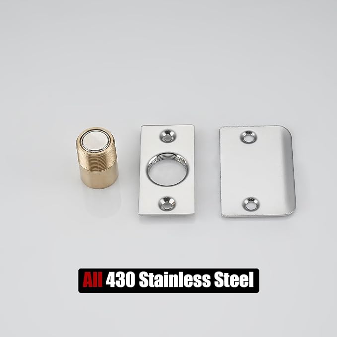 JQK Closet Magnetic Door Ball Catch Hardware, 430 Stainless Steel Catch - Image 8