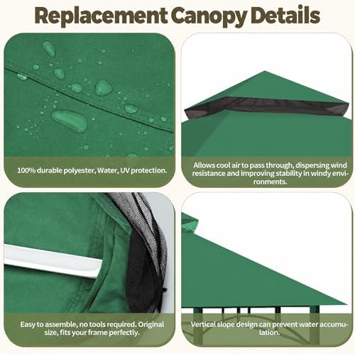 Gazebo Cover Replacement for Target Madaga L-GZ136PST - Image 5