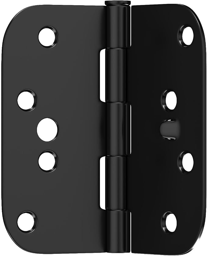 goldenwarm Black Door Hinges 4inch 3 Pack Security Door Hinges, - Image 3