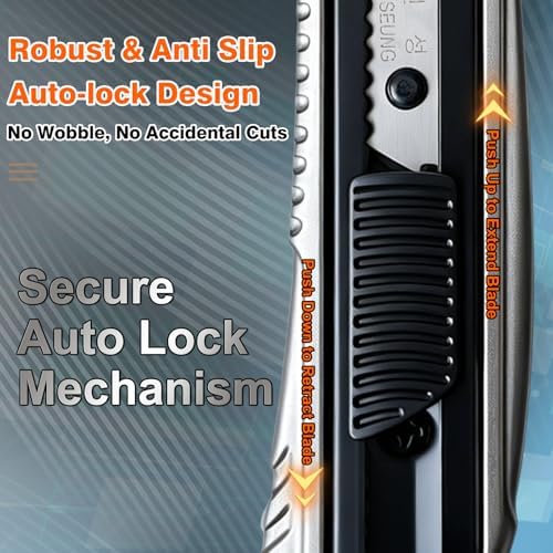 18mm Premium Alloy Handle Utility Knife, - Image 4