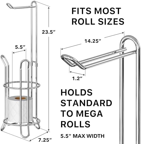 Simple Houseware Bathroom Toilet Paper Storage Holder Stand Shelf - Image 2