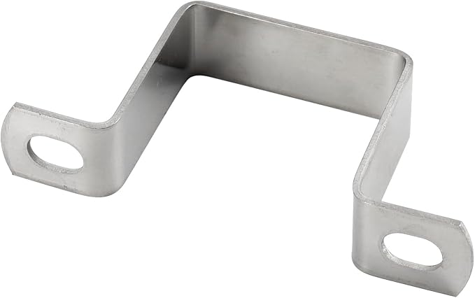 M50x50mm Square Tube Bracket 304 Stainless Steel U Shape Metal Bracket Pipe - Image 2