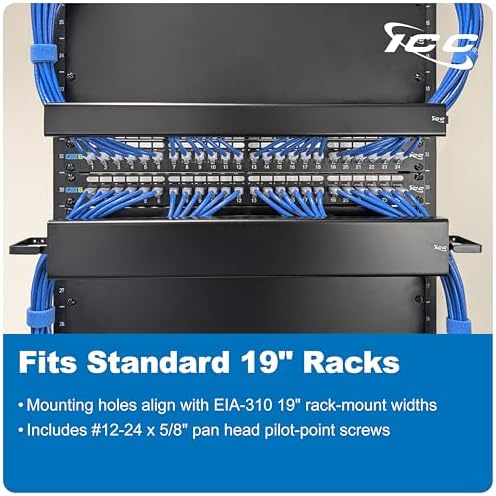 ICC 1U Ring Cable Manager Panel - Image 5