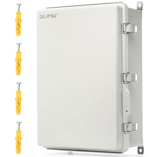 QILIPSU UL94-V0 Outdoor Electrical Box 24.2"x16.4"x9.1" Waterproof Junction Box by QILIPSU