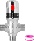 WiseWater 3-Way Thermostatic Mixing Valve, 1/2" NPT Chrome Plated Brass | by WiseWater