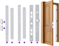 Ultimate Door and Jamb Repair Reinforcerment Hardware Kit by SUMBIN+LOCK