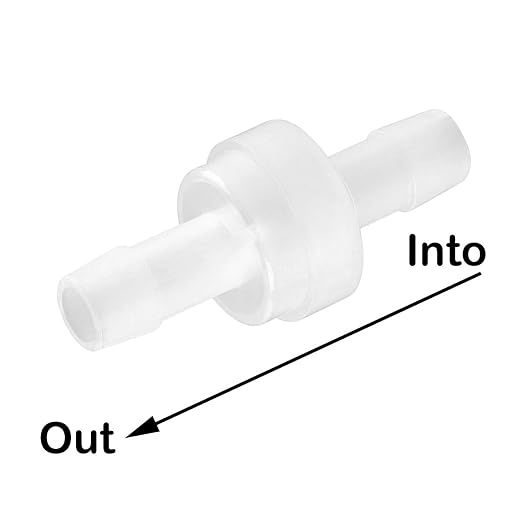 5 Packs Check Valve 5/16” One-Way PVDF Plastic Hose Barb - Image 2