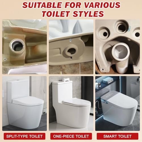 VILLCASE Leakproof Toilet Seal Ring Universal Flanges Adjustable Repair Kit - Image 2