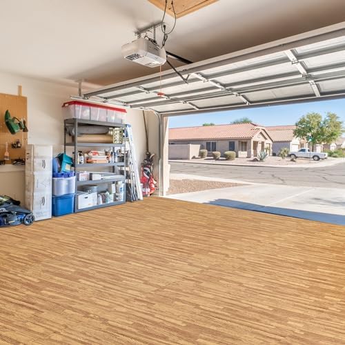 Sorbus Interlocking Wood Grain Foam Floor Tiles - Image 7