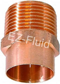 EZ-FLUID Plumbing 1-1/2" C X MIP LF Copper Male NPT Adapter Pressure Copper by EZ-FLUIDPlumbingProducts