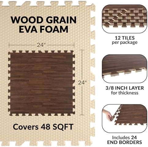 EVA Foam Floor Tiles 12-Pack - Image 2