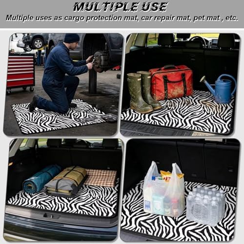 Zebra Stripe Waterproof Car Trunk Mat 29"x39" - Image 3