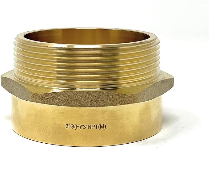 Cascada 3" G Thread Female to 3" NPT Thread Male Pipe Fitting Adapter - Image 7