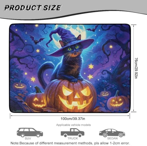Halloween Cat Pumpkins Camping Trunk Mat 29"x39" - Image 7
