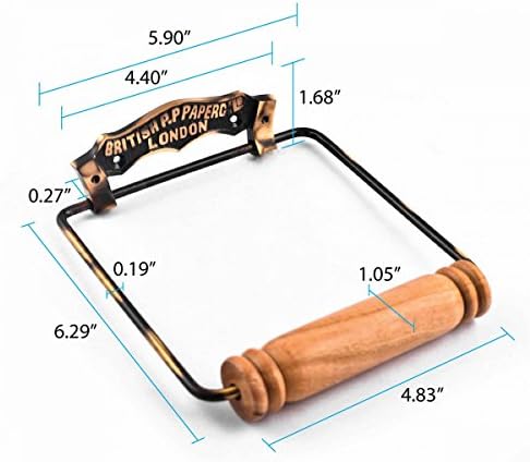 Renovators Supply Manufacturing Toilet Paper Holder Stand Wall Mount 7 in. - Image 2