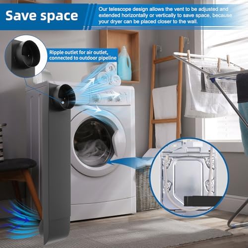 Dryer Vent Periscope Kit – 25"-55" Adjustment 304 SS Duct - Image 5