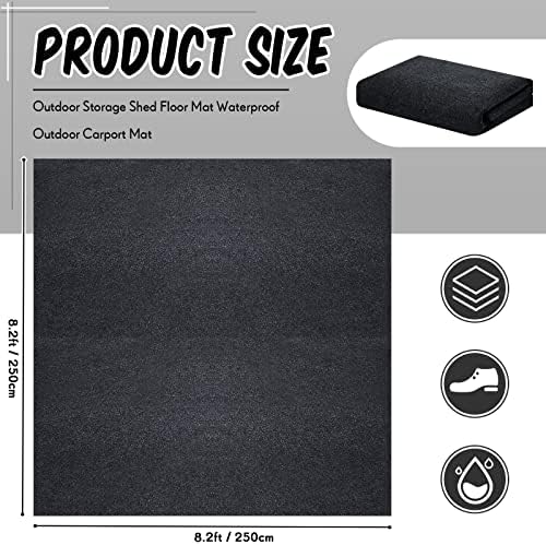 Shed Floor Mat 8.2 x 8.2 ft, PE Backing - Image 2