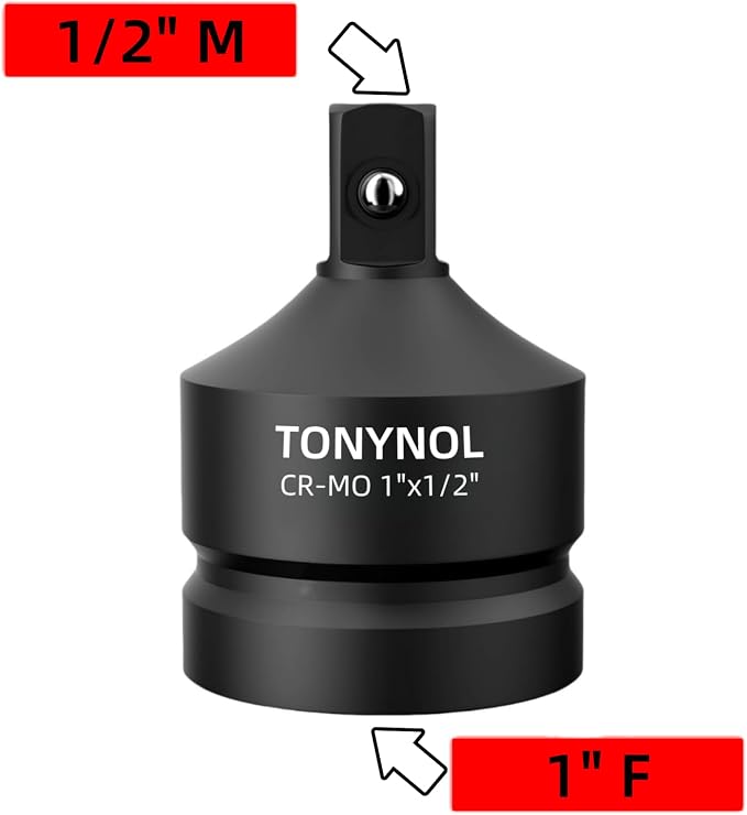TONYNOL Impact Socket Adapter, Enhances Impact Driver Conversions, - Image 2