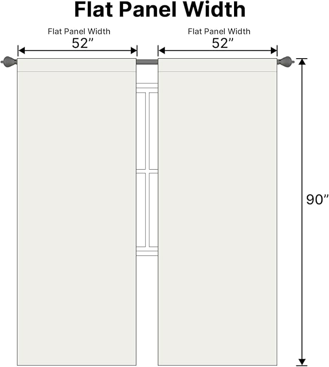 H.VERSAILTEX Back Tab Curtains 90 Inch Long - Image 6