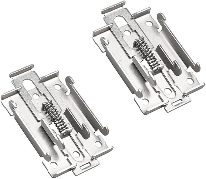 ZYAMY 2PCS Rail Mounting Bracket Metal 35mm DIN Electrical Rail Fixing Clip - Image 4