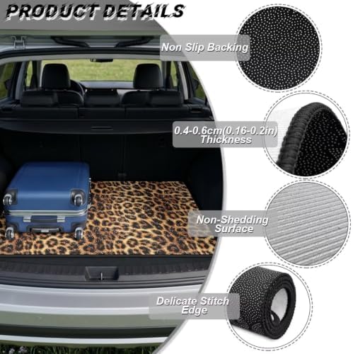 ELEQIN Classic Leopard Print Car Trunk Mat Cargo Liner - Image 6