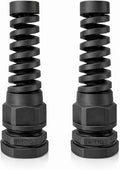 1/2" NPT Flexible Cable Gland, Spiral Pigtail Cord Grip Strain Relief by MGISpeedWare