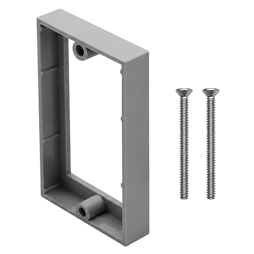 Single Gang Electrical Box Extender, 1 Pack | Premium ABS extender fits old and by YQSIYU