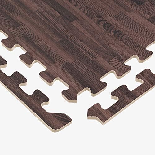 Forest Floor 3/8 Inch Thick Printed Foam Tiles, Premium Wood Grain Interlocking - Image 6