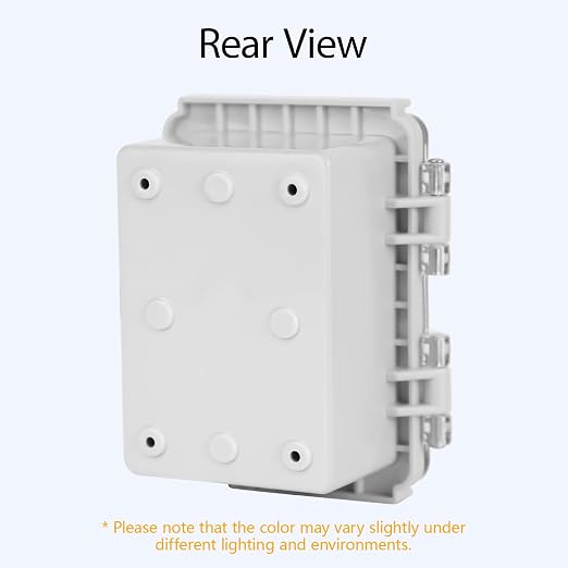 Electrical Box, IP67 Waterproof Hinged Clear Cover Stainless Steel Latch - Image 6