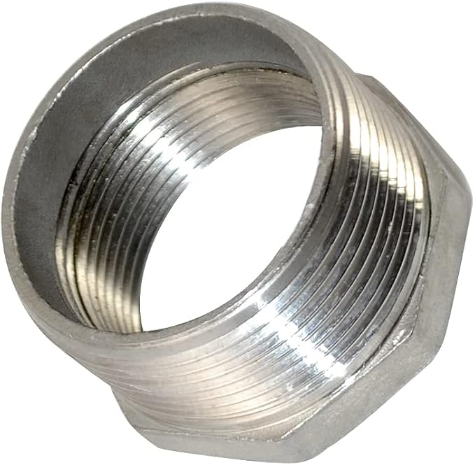 1-1/2" Male NPT to 1-1/4" Female NPT Female Reducing/Reducer Bushing Pipe - Image 2