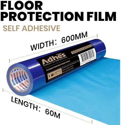 ADHES Floor Protection Film 24” x 200’ Self Adhesive Floor Protector - Image 2