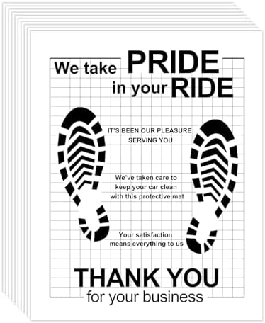 100 Pack Disposable Paper Floor Mats by Unknown