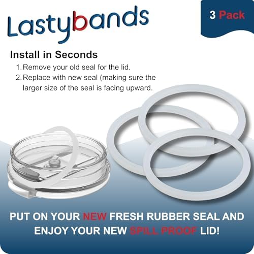 Lid Seals replacement for Corkcicle 24 Ounce Tumbler Lid, 3 Pack - Image 5