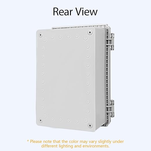 Electrical Box, IP67 Waterproof Hinged Clear Cover Stainless Steel Latch - Image 6