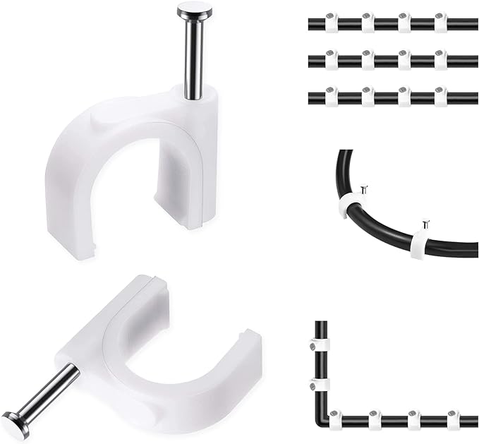 Abnii Cable Nails Clips, Wire Wall Clips, Cable Management Organizer Clip by Abnii