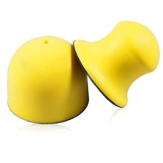 SPEEDWOX 2 Pack 3" Round Hand Sanding Blocks Hook and Loop Sanding Pad Hook by SPEEDWOX