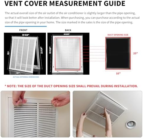 16x20 Air Return Grille Return Vent Cover - Image 6