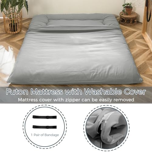 MAXYOYO 6" Extra Thick Japanese Floor Mattress Full Folding Futon Mattress - Image 5