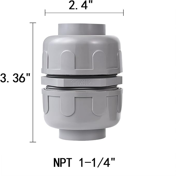 NPT 1 Double Conduit Liquid-Tight Connector Straight | Extend Repair Conduit - Image 2