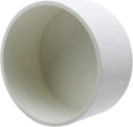 5.5" PVC Pipe End Cap Fitting White | Round Pipe Hole Plugs, Pipe Plug Socket by Pastlla