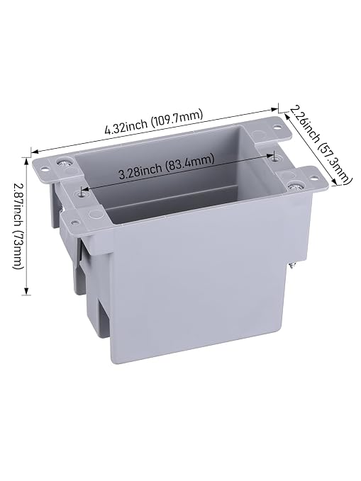 LEONLITE 6-Pack 14 Cubic Inch Single Gang Old Work Electrical Outlet Box | One - Image 3