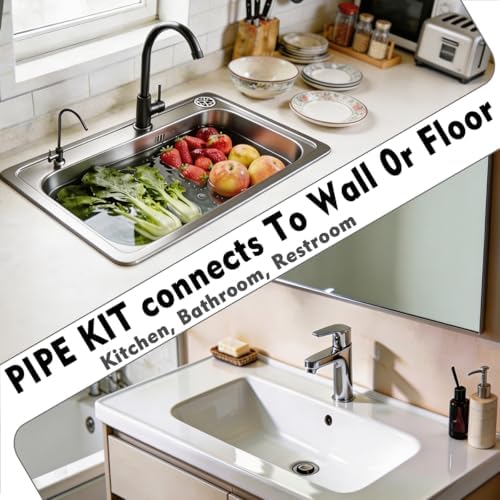1-1/2" Sink Drain Trap Plumbing Kit - Image 5