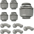 Conduit Connectors, 1-1/4 Inch Liquid Tight Connector NPT Non-Metallic by HDHAODA