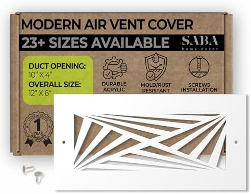 SABA Home Decor White Air Vent Cover by SABAHomeDecor
