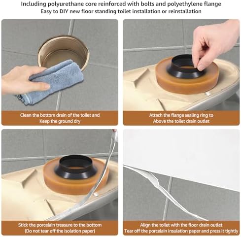 Thick Toilet Wax Ring Kit, Toilet Bowl Wax Ring Replacement Kit - Image 5