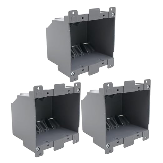 MAKERELE 2 Gang Old Work Electrical Outlet Box| 26 cu.Inch | Double Outlet - Image 7